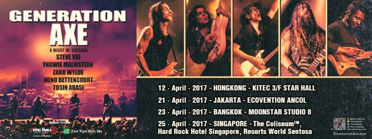 เตรียมระเบิดความมันส์ !!! GENERATION AXE A Night of Guitars Asia Tour ...