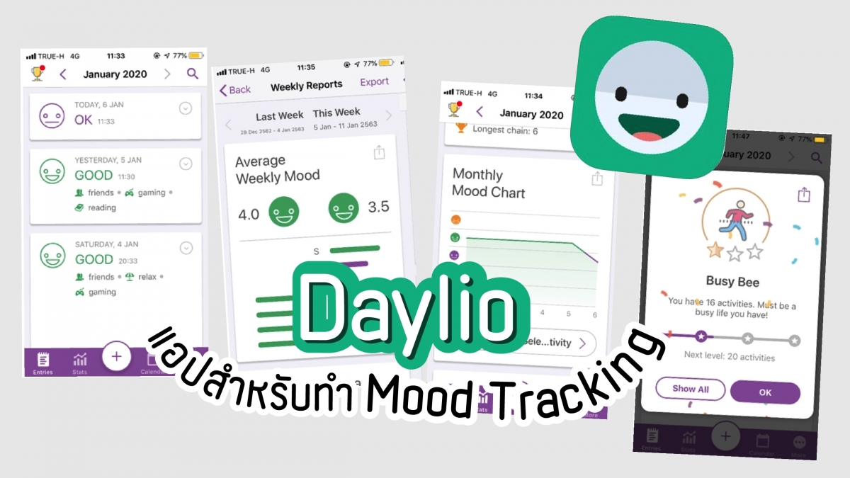 รู้จักตัวเองด้วย Daylio แอปสำหรับทำ Mood Tracking