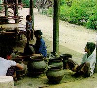 การใช้ใต้ถุนเรือนเป็นสถานที่ประกอบอุตสาหกรรมในครอบครัว