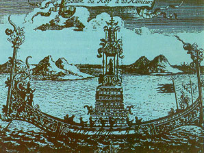 ภาพเรือในสมัยรัชสมัยสมเด็จพระนารายณ์มหาราชแห่งกรุงศรีอยุธยา