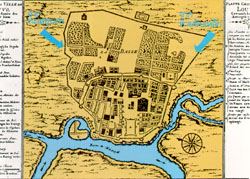 แผนผังตัวเมืองลพบุรี