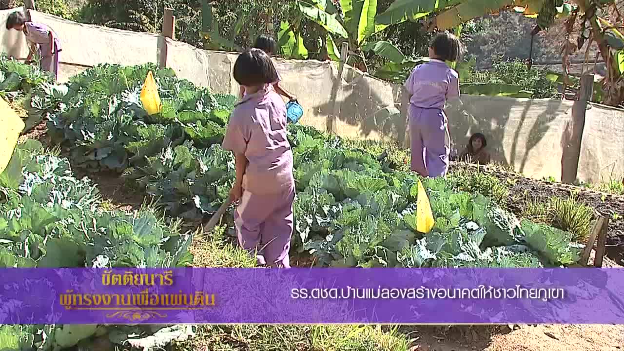 สารคดีขัตติยนารี ผู้ทรงงานเพื่อแผ่นดิน : รร.ตชด.บ้านแม่ลองสร้างอนาคตให้ชาวไทยภูเขา
